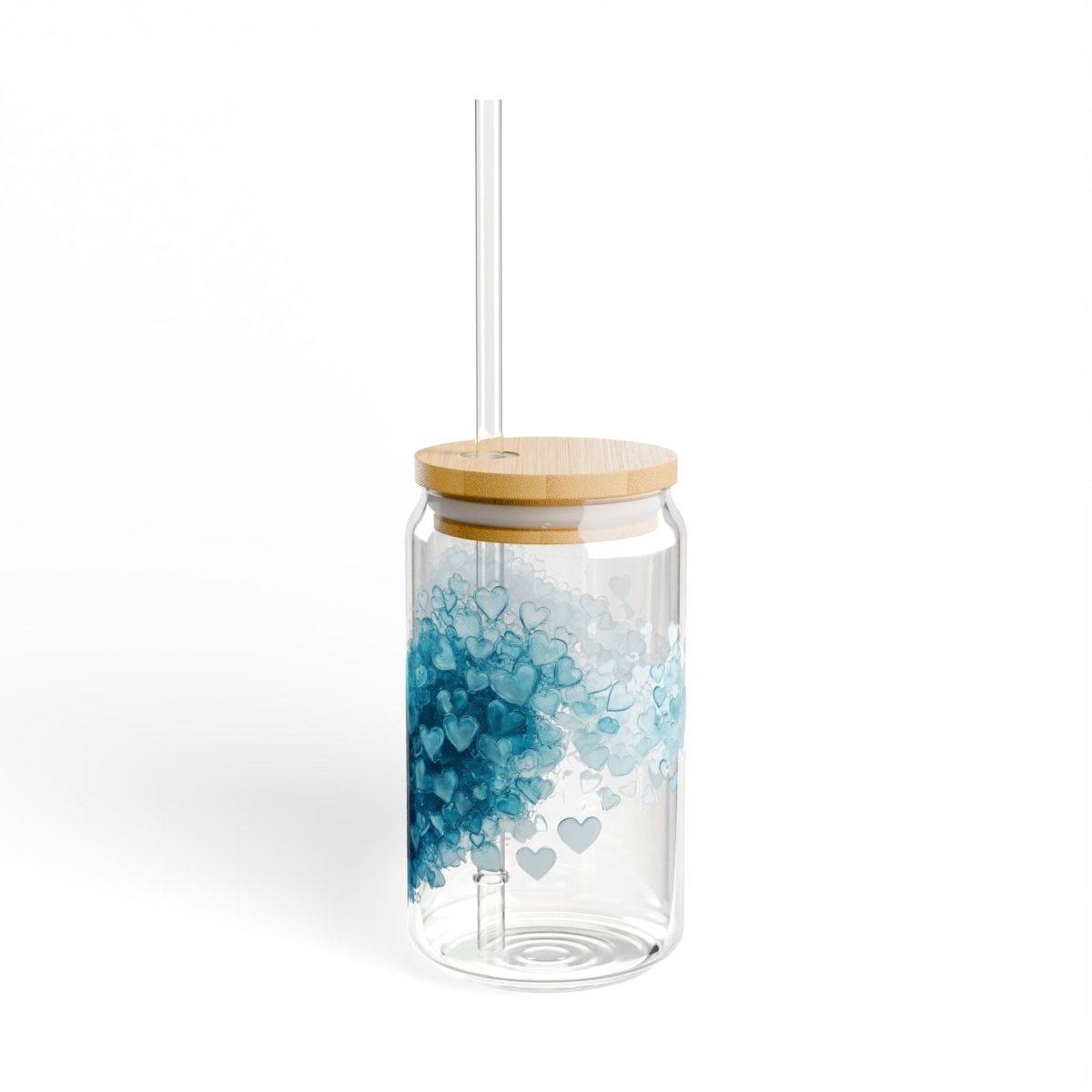 Ocean Hearts 6 Sipper Glass 16oz - BigSippin