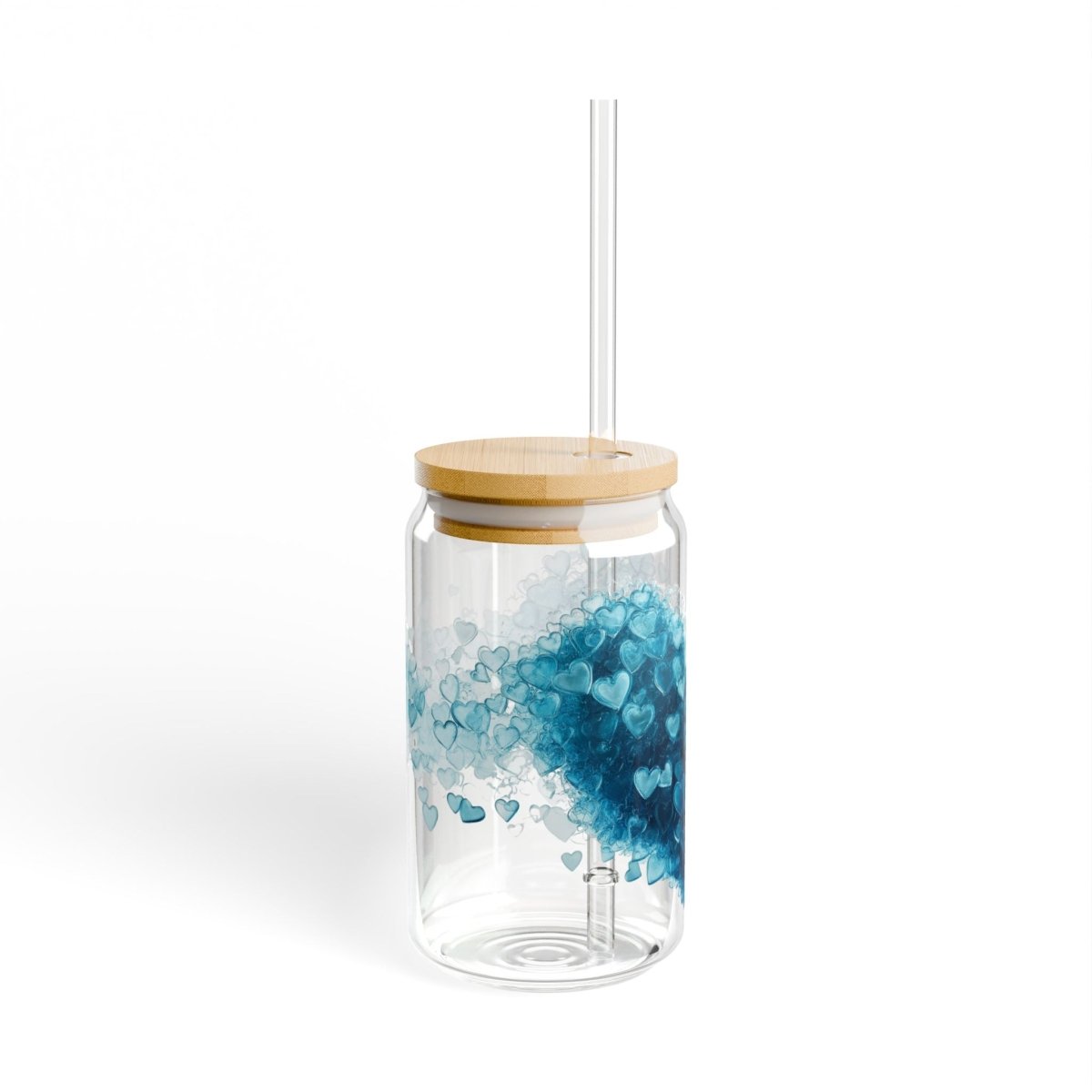 Ocean Hearts 6 Sipper Glass 16oz - BigSippin
