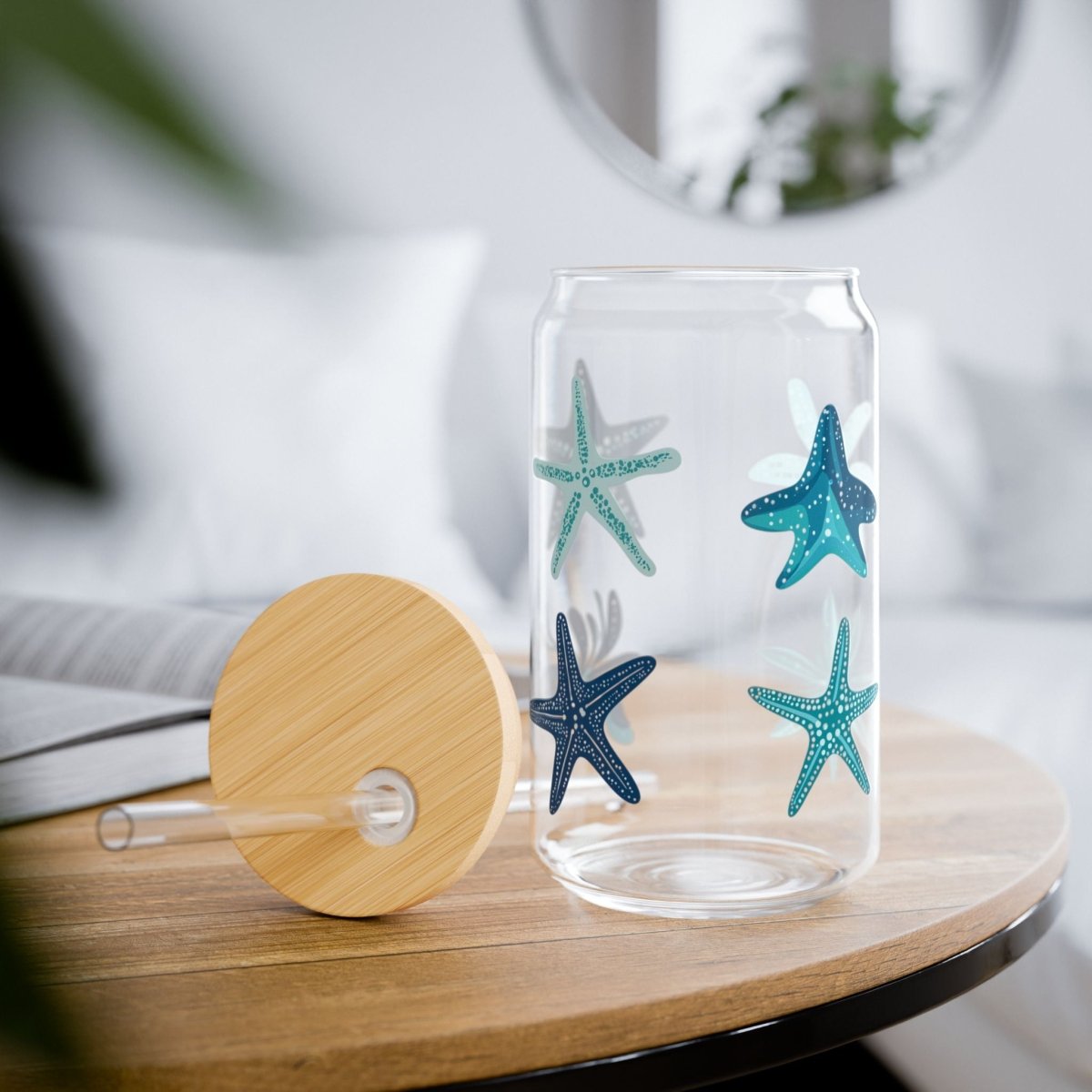 Ocean Stars 04 Sipper Glass 16oz - BigSippin