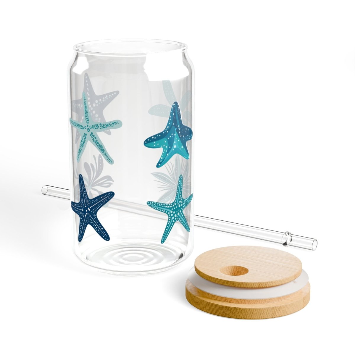 Ocean Stars 04 Sipper Glass 16oz - BigSippin