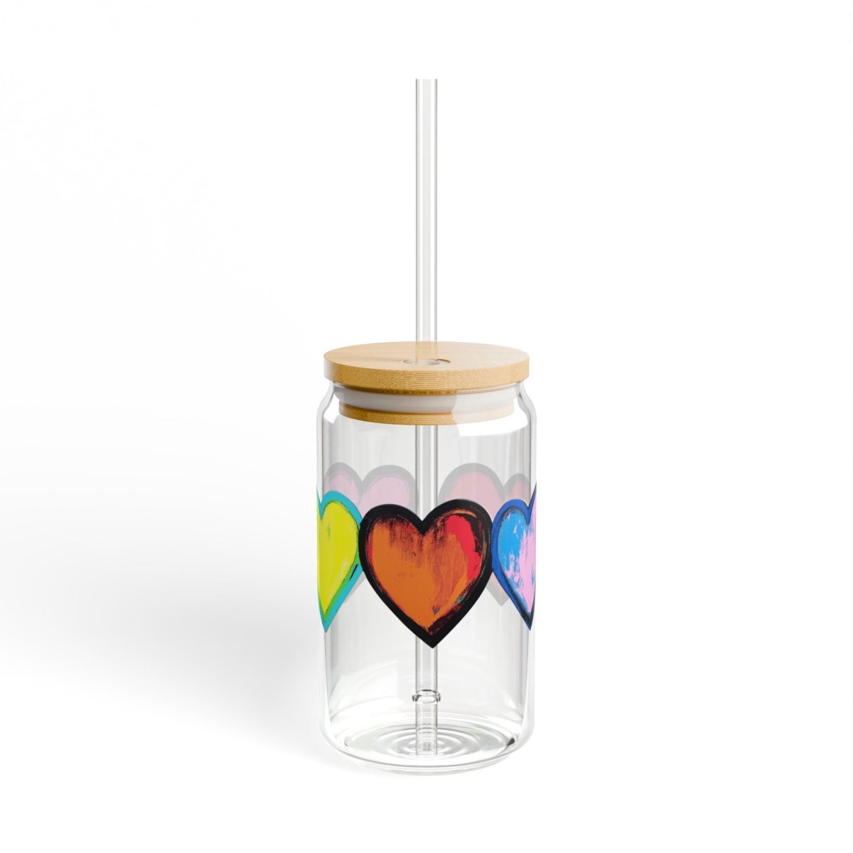 Pop Hearts 12 Sipper Glass 16oz - BigSippin