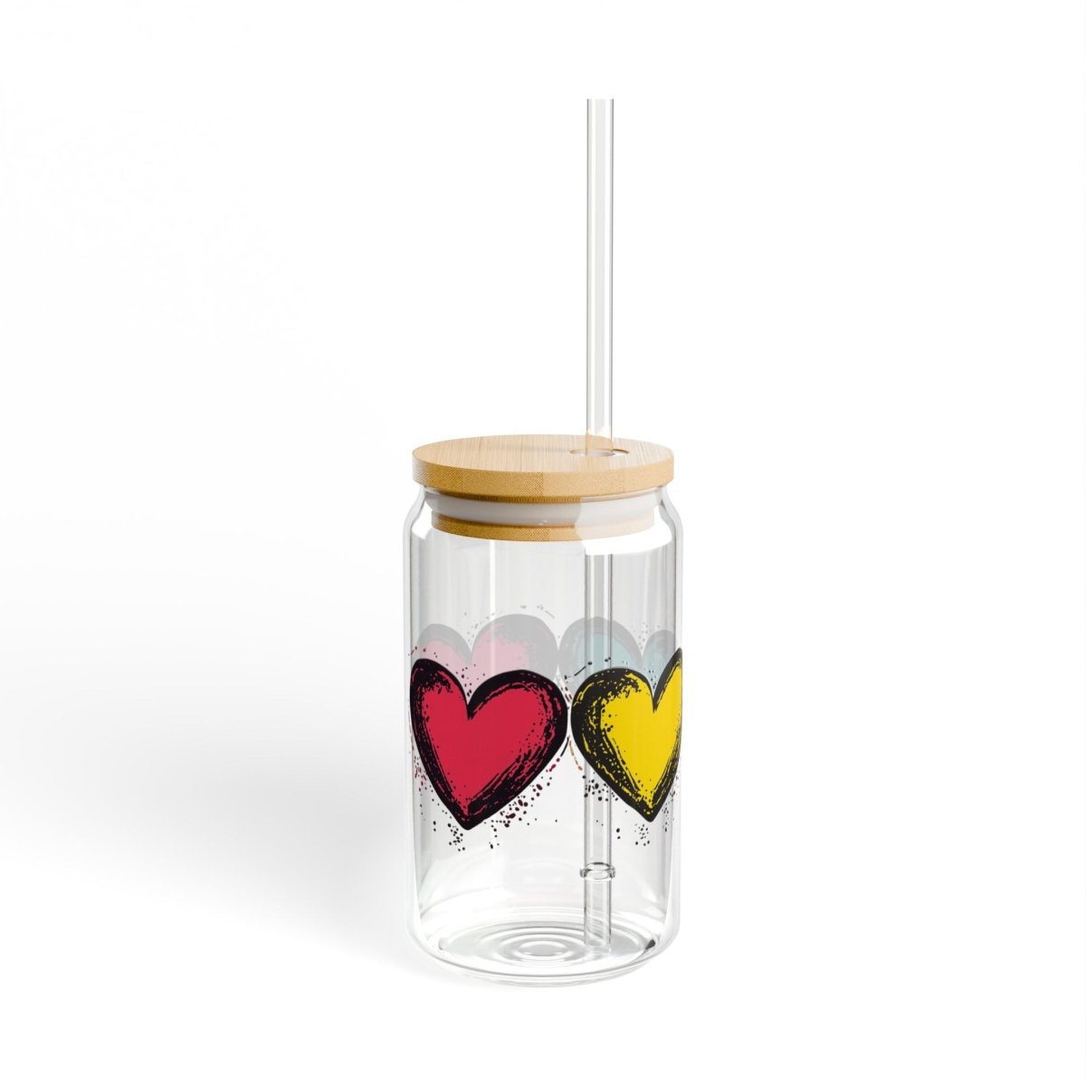 Pop Hearts 16 Sipper Glass 16oz - BigSippin