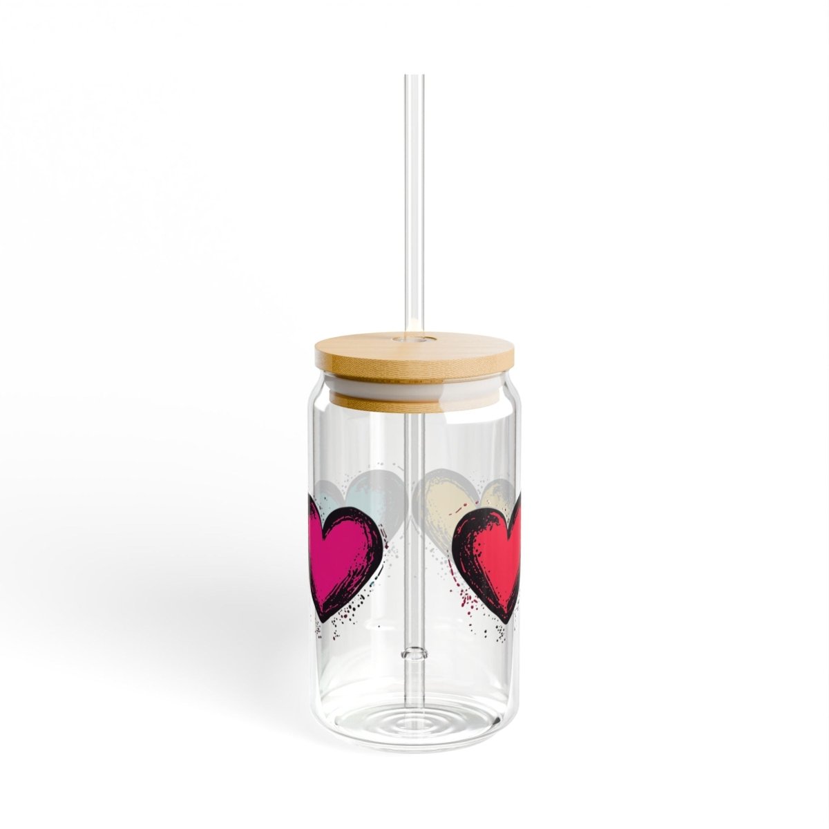 Pop Hearts 16 Sipper Glass 16oz - BigSippin