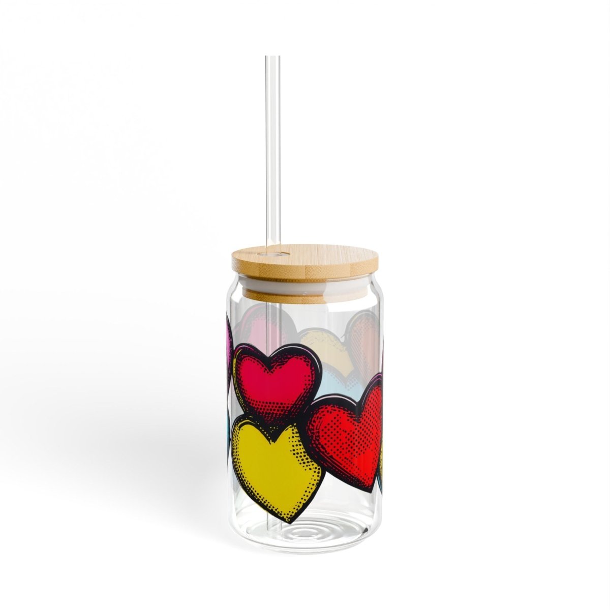 Pop Hearts 5 Sipper Glass 16oz - BigSippin