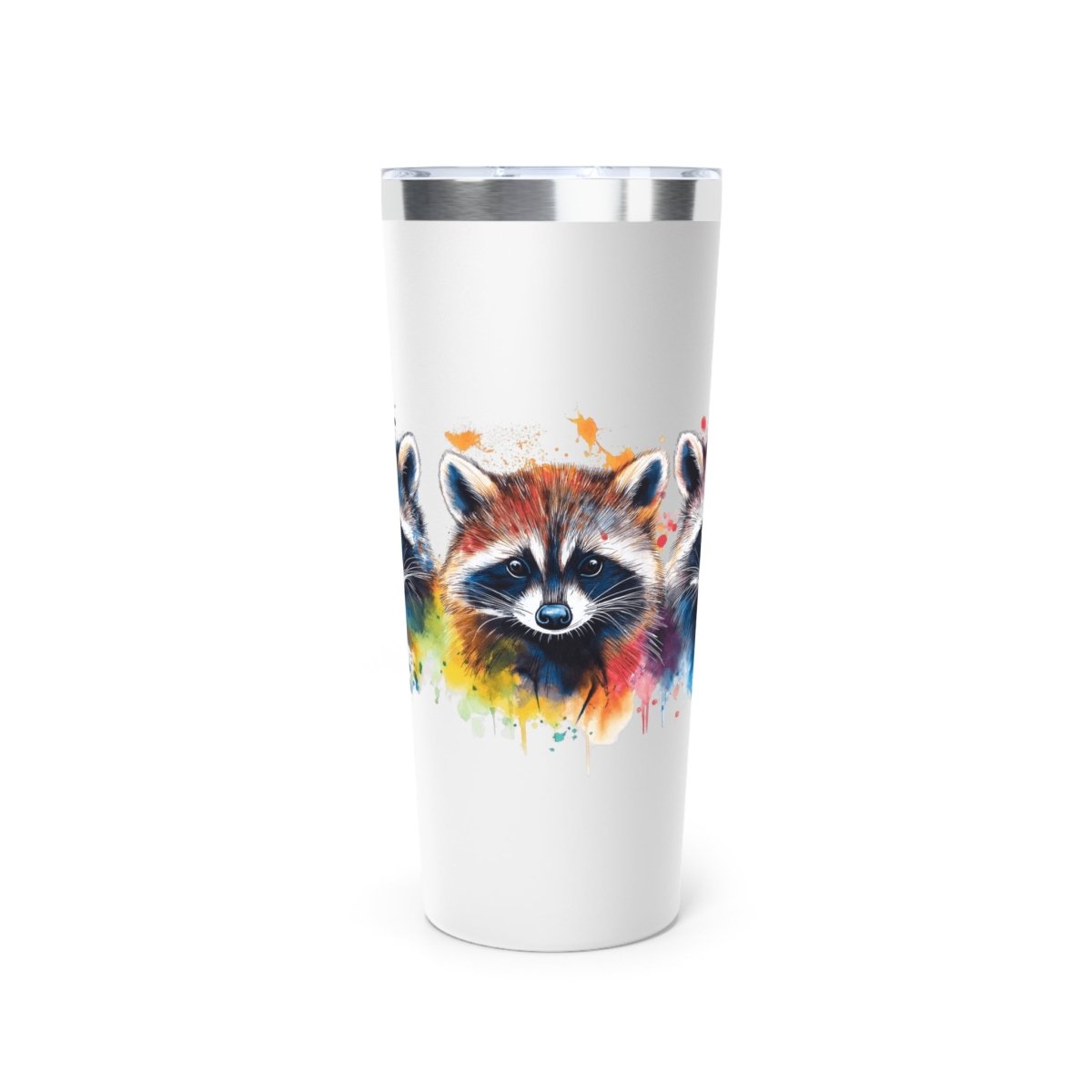 Watercolor Raccoons 4 Tumbler 22oz - BigSippin